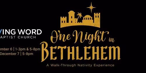 One Night in Bethlehem-A Walk-Thru Nativity Experience