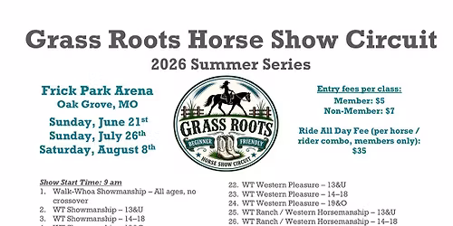 Grass Roots Horse Show Circuit- 1st show! 