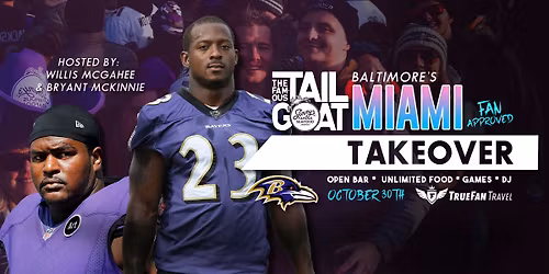 The TailGOAT - Miami Takeover - With Willis McGahee & Bryant McKinnie