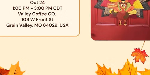 Wreathology Fall Wreath Class
