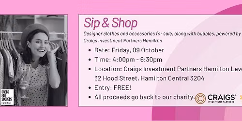 Dress for Success Hamilton Sip & Shop Sale