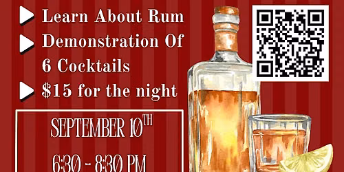 Rum\/Rhum Cocktail building Class