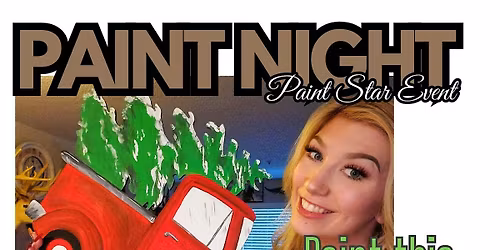 A Fun Festive WOOD CHRISTMAS TRUCK DOOR HANGER Paint Night