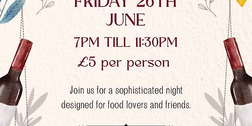 Wine & Cheese Tasting Night