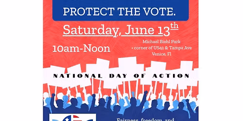 JOIN THE FIGHT.  PROTECT THE VOTE. - National Day of Action