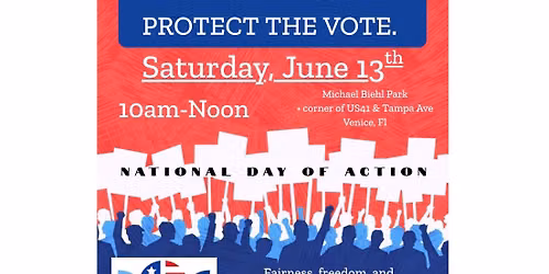 JOIN THE FIGHT.  PROTECT THE VOTE. - National Day of Action