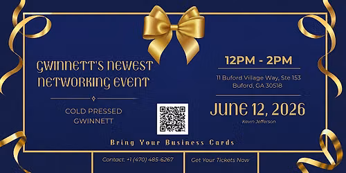 Gwinnett\u2019s Newest Networking Event | Cold Pressed Gwinnett