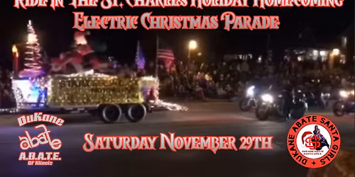 Ride In The St. Charles Holiday Homecoming Electric Christmas Parade
