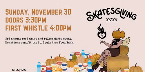 Skatesgiving: A Fall Scrimmage and Food Drive Event