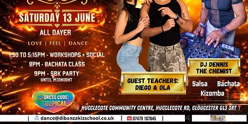 MO\u0301 KAMBA NIGHT - SALSA\/BACHATA\/KIZOMBA MONTHLY PARTY - ALL DAYER WITH DIEGO & OLA & DJ THE CHEMIST