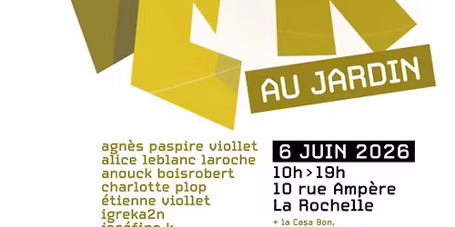 PAPIER AU JARDIN 