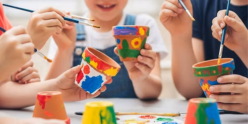 Camp  Art- Painting Flower Pots