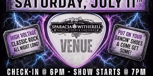 TESLA\/WHITESNAKE TRIBUTE SHOW AT SPARACIA WITHERELL FAMILY WINERY
