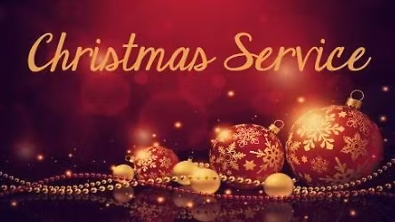 Church Christmas Service.  Then immediately following Card and Gift Exchange 