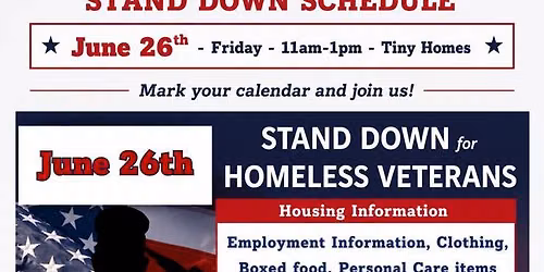 Stand Down for homeless veterans
