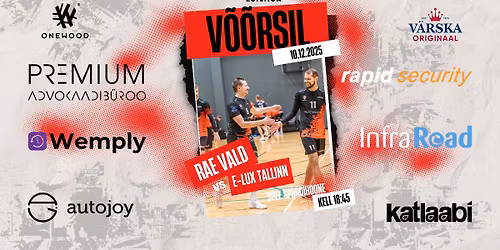 Meeste esiliiga: E-Lux Tallinn vs AB Premium\/Rae vald