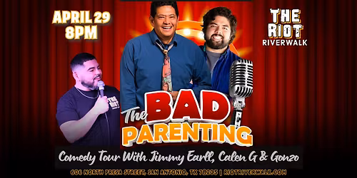 The Bad Parenting Comedy Tour at Riot Riverwalk Comedy Club