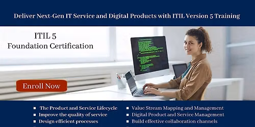 New Version ITIL 5 Foundation Certification Training in Victoria, BC