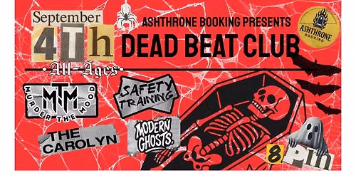 Murder The Mood, Saftey Training, Modern Ghosts, The Carolyn @ Dead Beat Club.