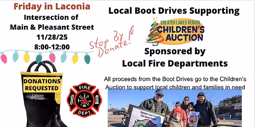 Laconia Boot Drive for the Greater Lakes Region Children's Auction