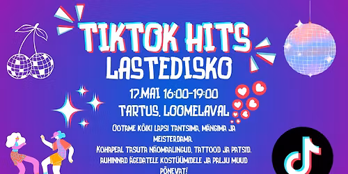 TIK TOK HITS Lastedisko: Muusika ja tants ootavad just sind!