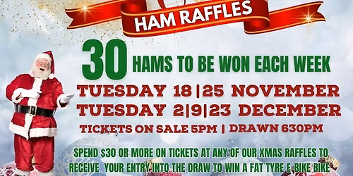 Christmas Ham Raffles 