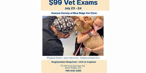 $99 Vet Exams