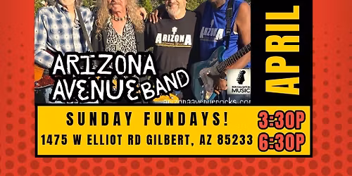 \u2728Arizona Avenue Band @ Icons 1st & 3rd Sundays\u2728