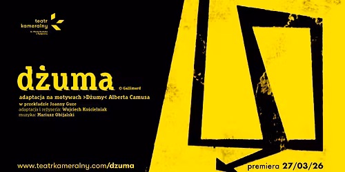 Premiera spektaklu muzycznego \u201eD\u017cuma\u201d w Teatrze Kameralnym im. Wandy Ruci\u0144skiej w Bydgoszczy