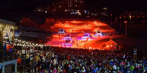 New Year's Eve Light Up Snow Cat Parade and Fireworks