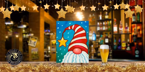 Candy Cane Gnome Paint & Sip at Brass Boar's Den Pub