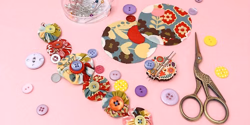 Suffolk Puff fabric jewellery workshop
