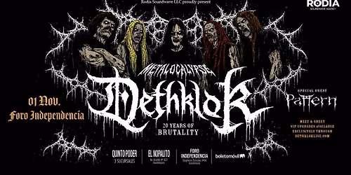 DETHKLOK \u2022 01 de Noviembre \u2022 Guadalajara @ Foro Independencia