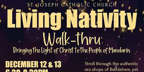 Living Nativity: Walk-thru