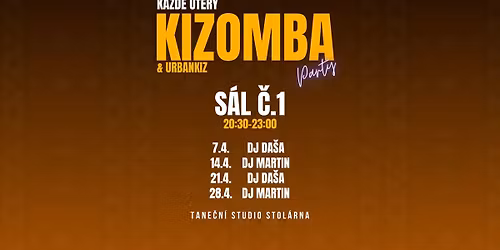 \u00datern\u00ed KIZOMBA PARTY ve Stol\u00e1rn\u011b - s\u00e1l 1