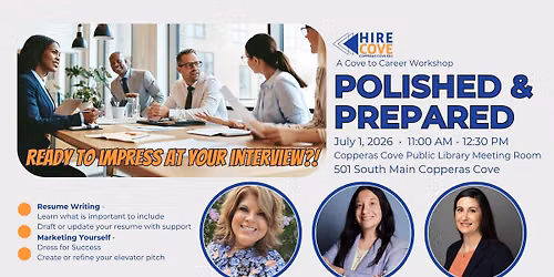 Polished & Prepared - A Cove to Career Workshop