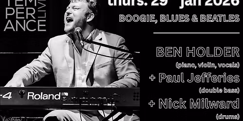 boogie @ temperance | Ben Holder presents "Boogie, Blues and Beatles"