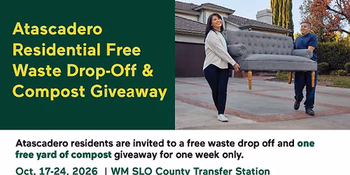 Atascadero Residential Free Waste Drop Off & Compost Giveaway