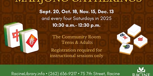 Tabletop Games: Mahjong Gatherings