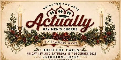 Hold the dates: Actually Gay Men's Chorus' 21st Christmas Concert Season