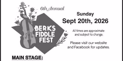 2026 Berks Fiddle Fest