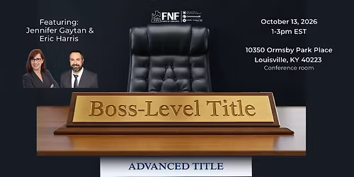 Boss Level Title - Advanced Title- Louisville