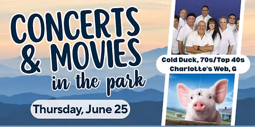 Concerts & Movies: Cold Duck & Charlotte's Web