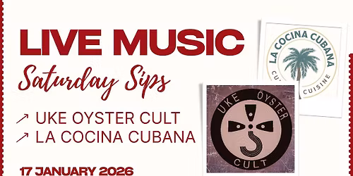Live Music by Uke Oyster Cult + Cuban Food