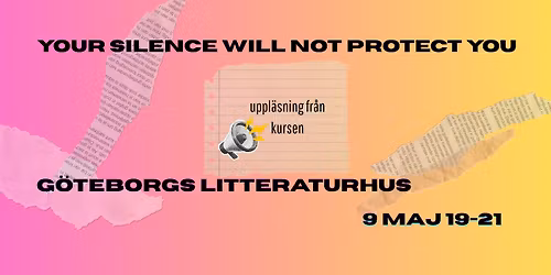 Avslutningsuppl\u00e4sning med Your Silence Will Not Protect You