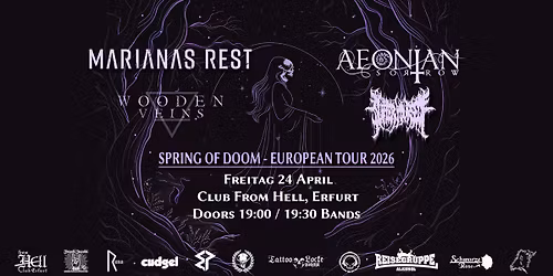 Marianas Rest, Aeonian Sorrow, Wooden Veins, Suffer Yourself