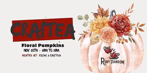 CrafTEA: Floral Pumpkins