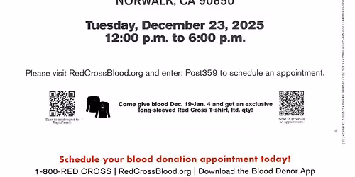 RED CROSS BLOOD DRIVE