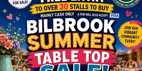 Bilbrook village hall Indoor table top sale 