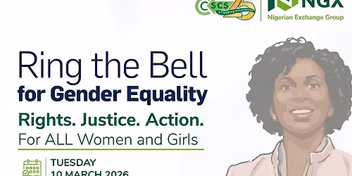 Ring the Bell for Gender Equality: A Closing Gong Ceremony
